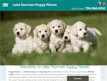Tablet Screenshot of lakenormanpuppyplanet.com